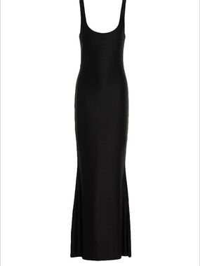 🖤Gauge81 Black Scoop-Neck Maxi Slip Dress